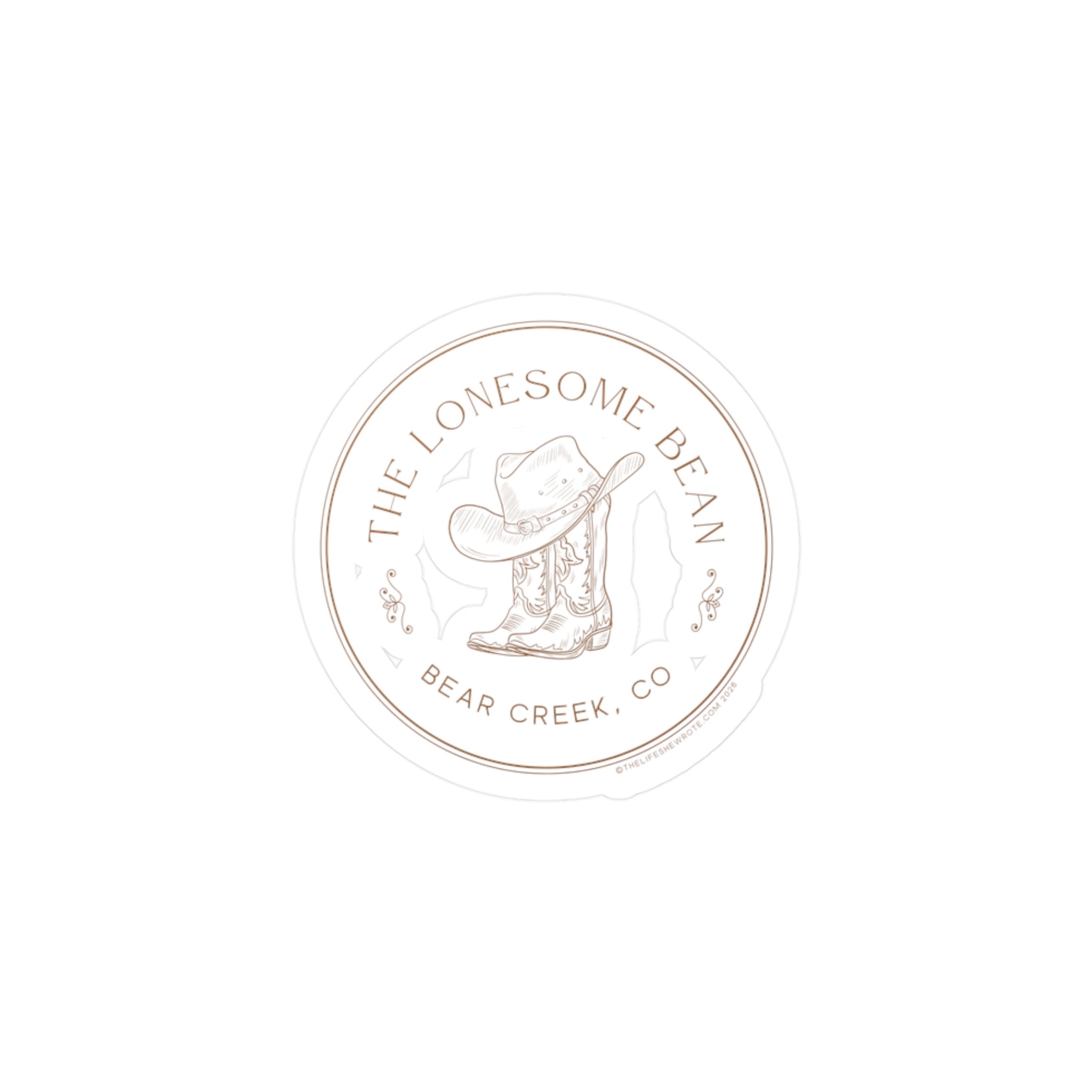 The Lonesome Bean Cafe (Bear Creek Series) Kiss-Cut Vinyl Decals